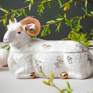 Шкатулка Барашек с золотом Барашек