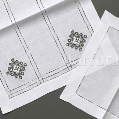 Крестецкая строчка Чайный набор Зимняя история 75*40/30*30