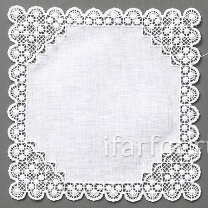 Крестецкая строчка Салфетка Белая 20*20