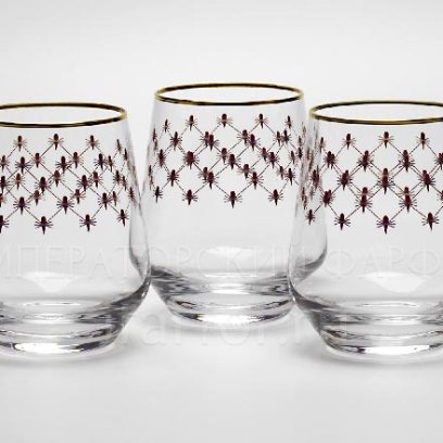 Набор стаканов для воды, сока Сетка Бордо 6/6 Европейская