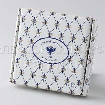 Подарочная упаковка для тарелки 110 мм Кобальтовая сетка Коробка