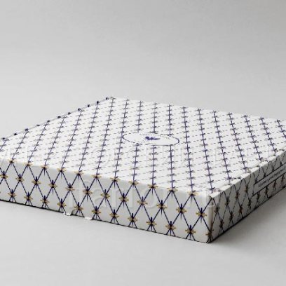 Подарочная упаковка для тарелок 320 мм Кобальтовая сетка Коробка