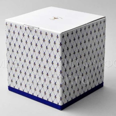 Подарочная упаковка кубик большой специальный Кобальтовая сетка Коробка