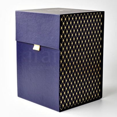 Подарочная упаковка кубик большой Синий Кубик на магнитах