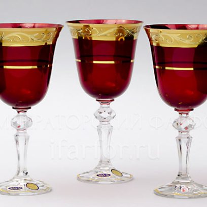Набор бокалов для вина «Кристина Красный» 6/6