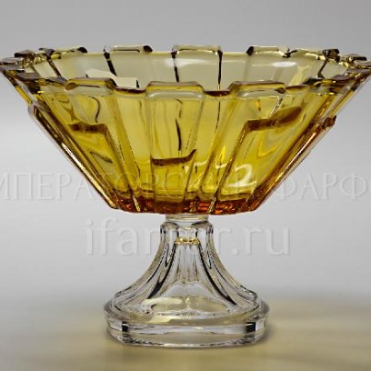 Ваза для фруктов на ножке «Золотистый»