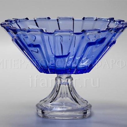 Ваза для фруктов на ножке «Синий»
