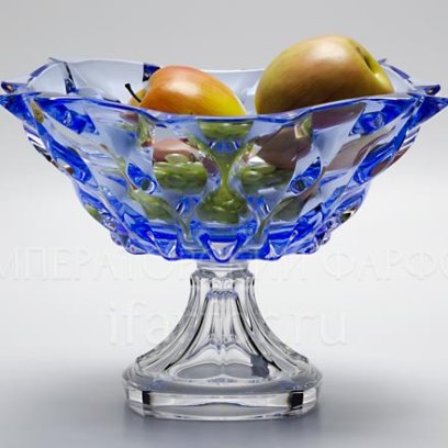 Ваза для фруктов на ножке «Синий»