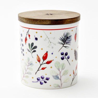 Банка с деревянной крышкой в подарочной коробке Календа 1/2 Стандартная