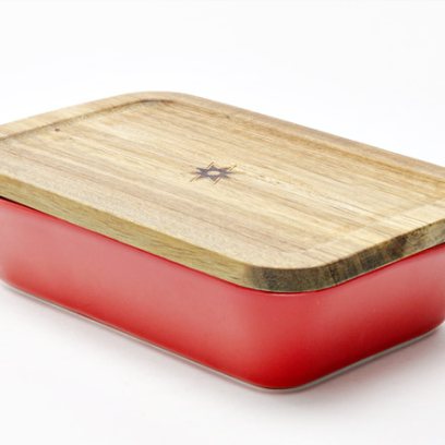 Форма для запекания с деревянной крышкой «Календа» 1/2