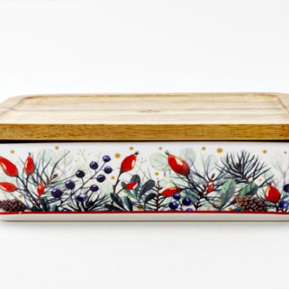 Форма для запекания с деревянной крышкой «Календа» 1/2