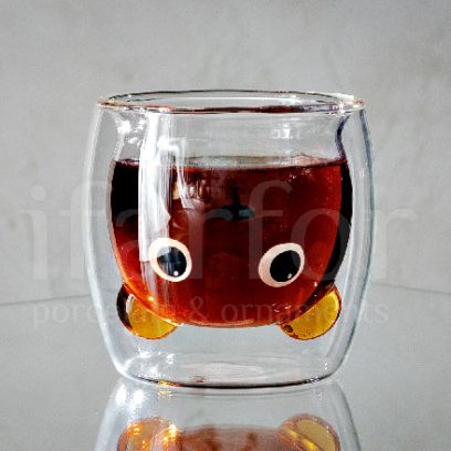 Стакан с двойным стеклом «Хомяк»