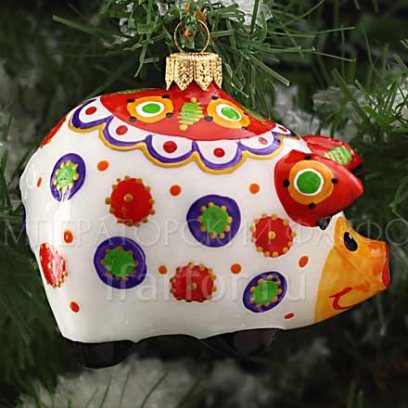 Елочная игрушка «Поросенок»