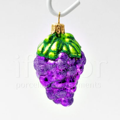 Елочная игрушка «Виноград красный»