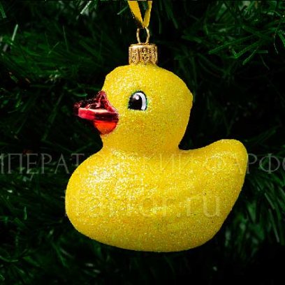 Елочная игрушка Жёлтая уточка