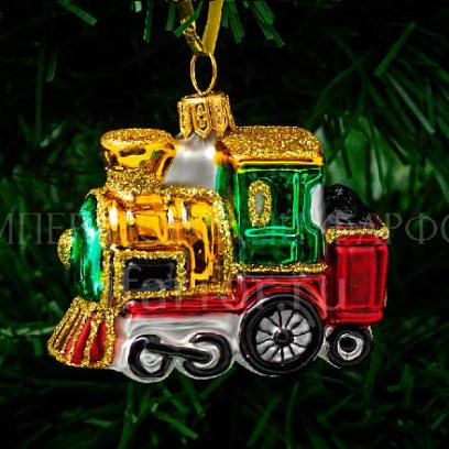 Елочная игрушка Паровоз Паровоз с углём