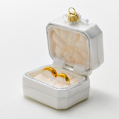 Елочная игрушка Обручальные кольца