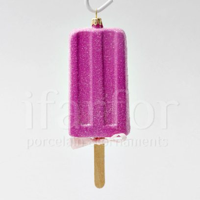 Елочная игрушка «Клубничное мороженое»