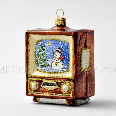 Елочная игрушка Ретро Техника. Телевизор