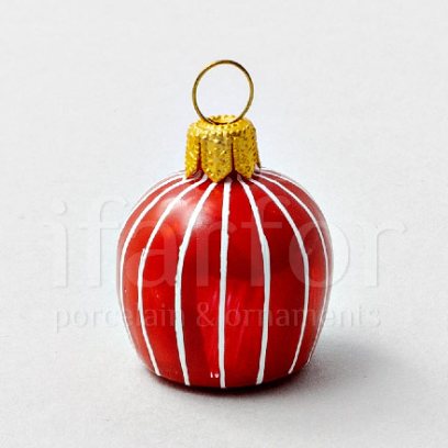Елочная игрушка Сливочная карамель Малиновая