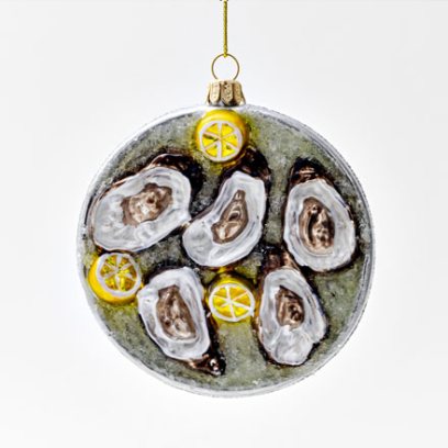 Елочная игрушка «Тарелка с устрицами»