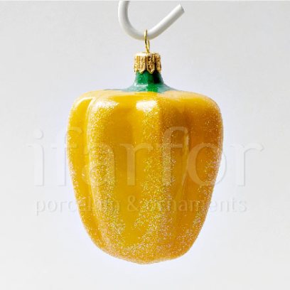 Елочная игрушка «Перец желтый»