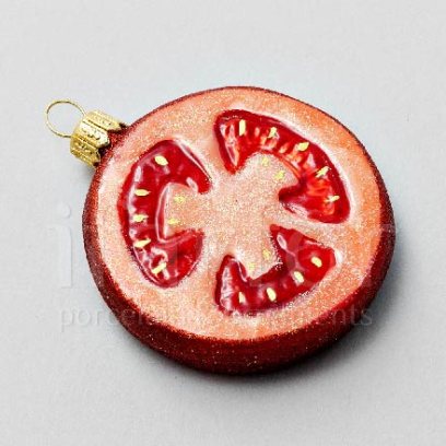 Елочная игрушка Долька помидора