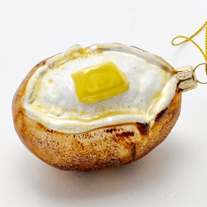 Елочная игрушка «Запеченный картофель»