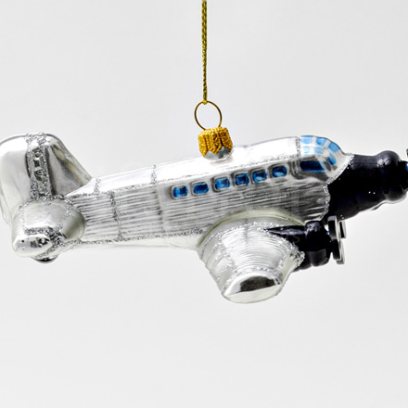Елочная игрушка «Ретро аэроплан»