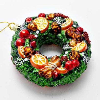 Елочная игрушка «Рождественский венок»