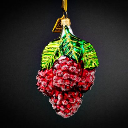 Елочная игрушка «Веточка малины»