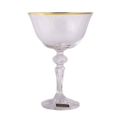 Креманка «Прозрачный с золотом» Стекло. 180 мл.
