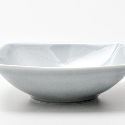 Салатник квадратный «Акварель (светло-серый)»