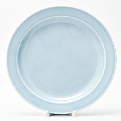 Тарелка мелкая Акварель (голубой)