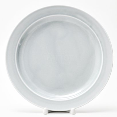Тарелка мелкая «Акварель (светло-серый)»
