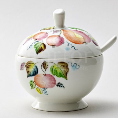 Ваза десертная с ложечкой «Осенний сад»