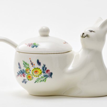 Солонка с крышкой и ложкой Дачные хлопоты