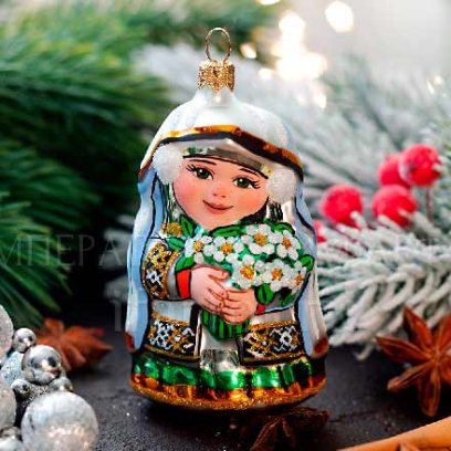 Елочная игрушка «Девочка Весна»