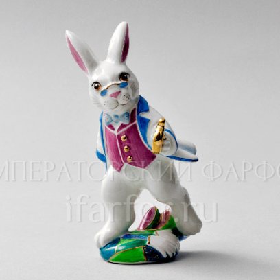 Скульптура Белый Кролик Алиса в стране чудес. Белый кролик