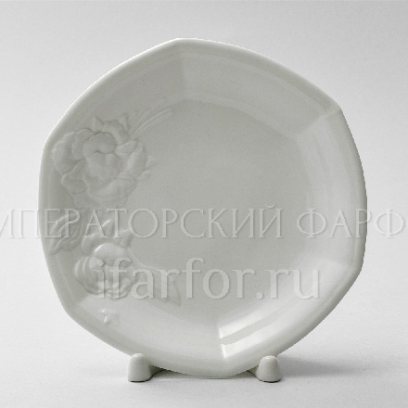 Блюдце чайное Цветочный рельеф