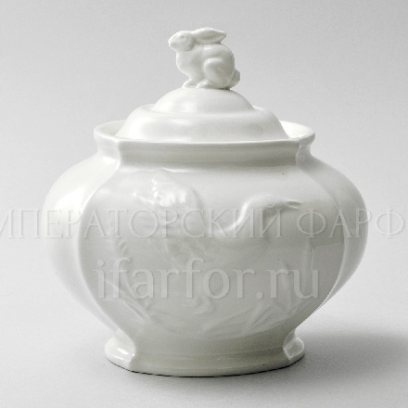 Сахарница «Рельеф Охотничий Ivory»