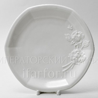 Блюдо круглое «Цветочный рельеф Ivory»