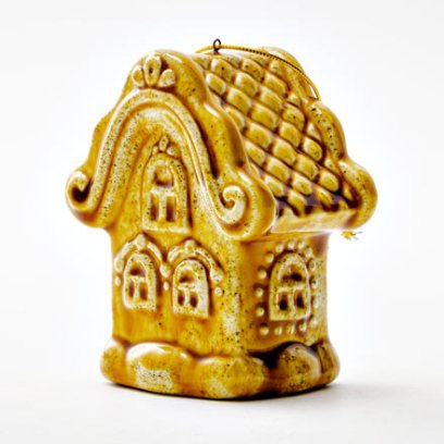 Елочная игрушка Домик Домик золото