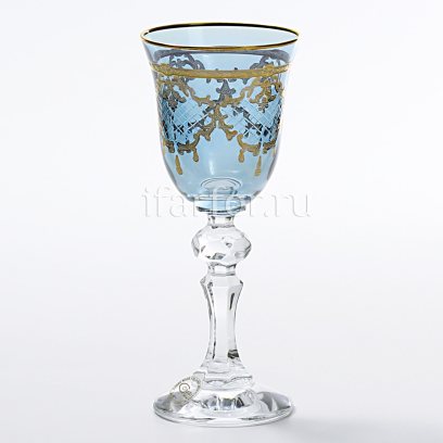 Набор рюмок для ликера, водки «Акварель голубая» 6/6