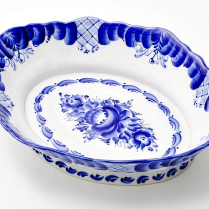 Лоток под заливное «Гжель»