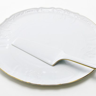 Блюдо для торта «Бернадотт Белый узор»