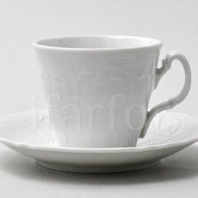 Чашка с блюдцем чайная «Бернадотт Недекорированный» 1/2