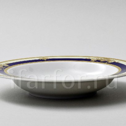 Тарелка глубокая Кобальтовая лента