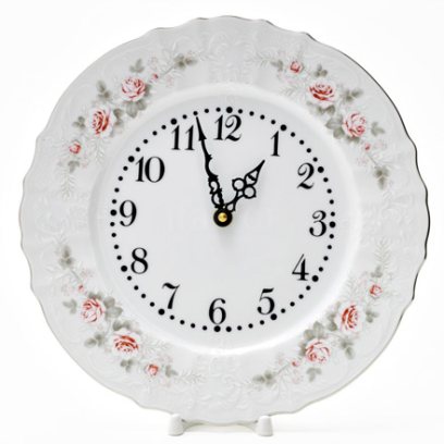 Часы круглые Бернадотт Серая роза платина Бернадотт