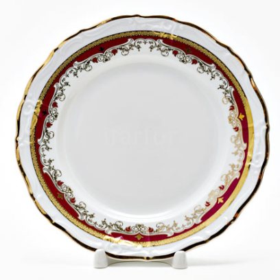 Тарелка десертная «Красная лилия»